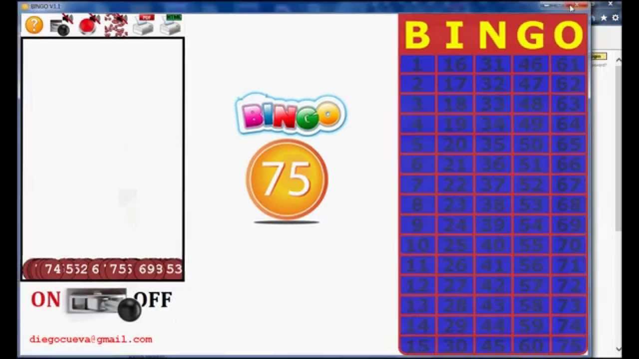 bingo calling software for pc